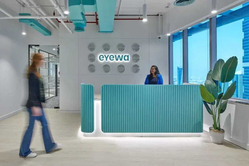 Eyewa store reception in Dubai